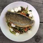 Courgetti met zeebaars Courgetti met zeebaars